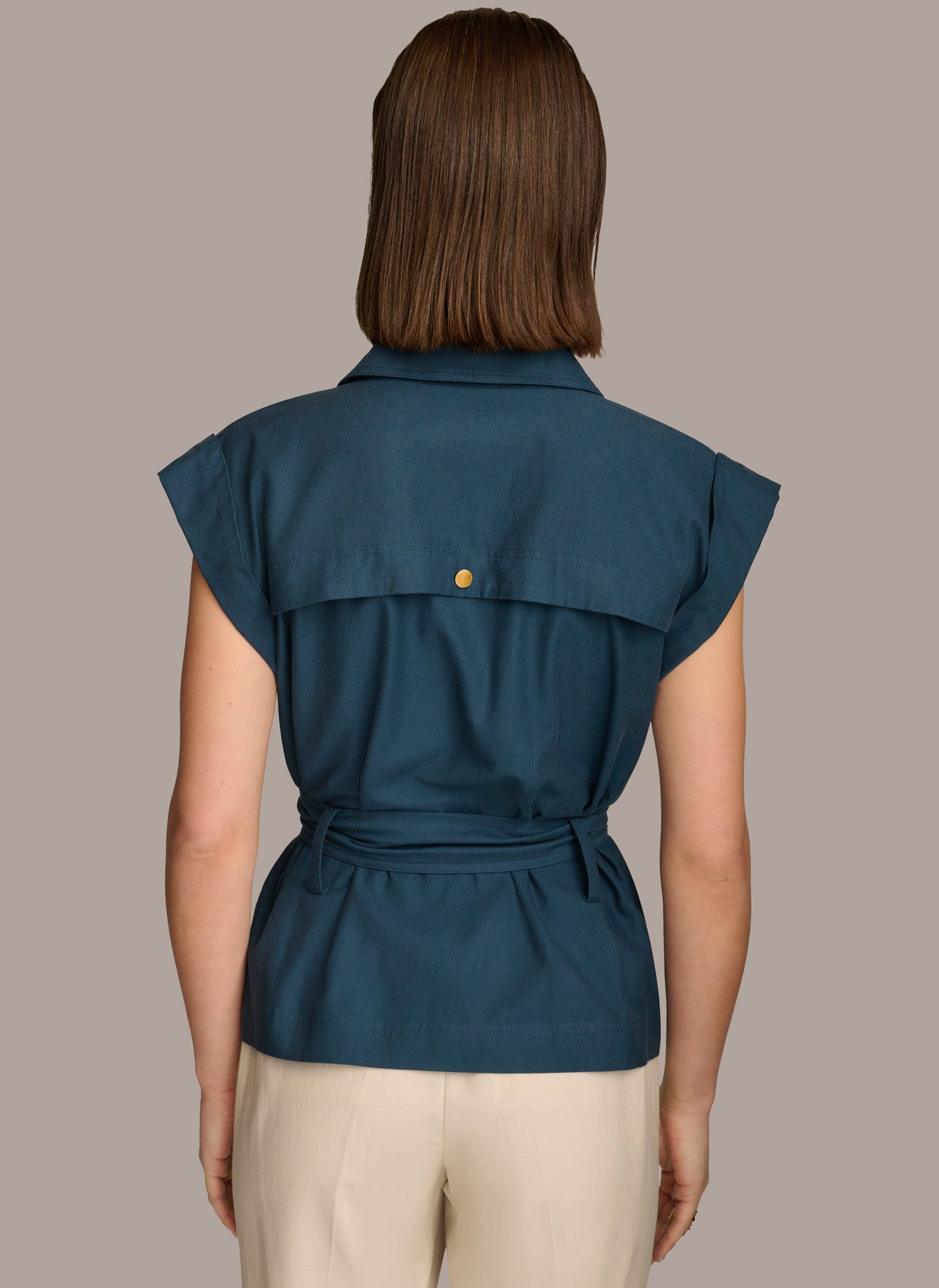 (image for) EFFICIENT BELTED JACKET WITH POCKETS